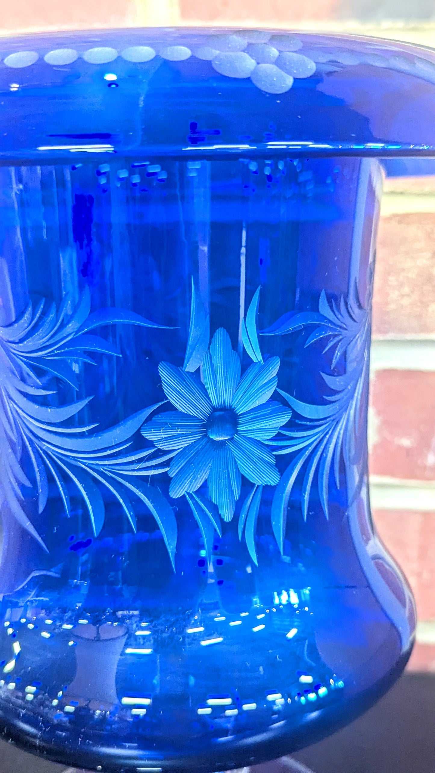 Pairpoint Antique Colbalt Blue Governors Cup