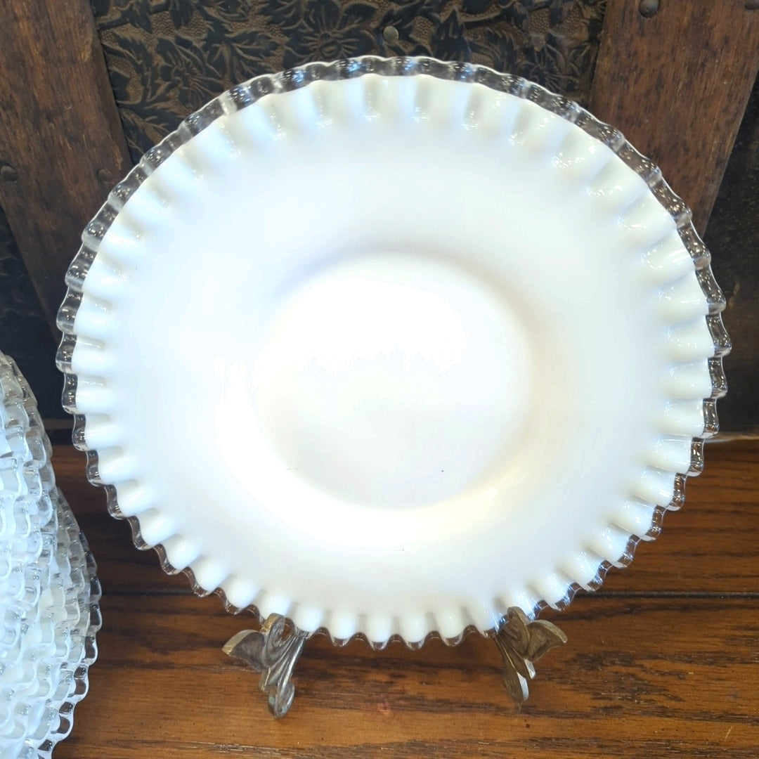 Fenton Silver Crest Plates