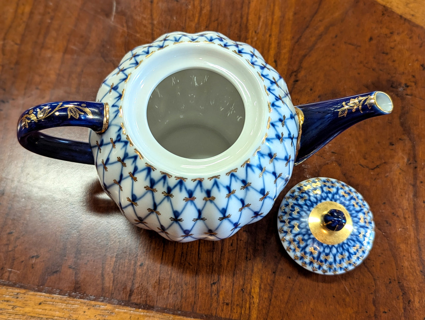 Imperial Russian Lomonosov Porcelain Coffee Set