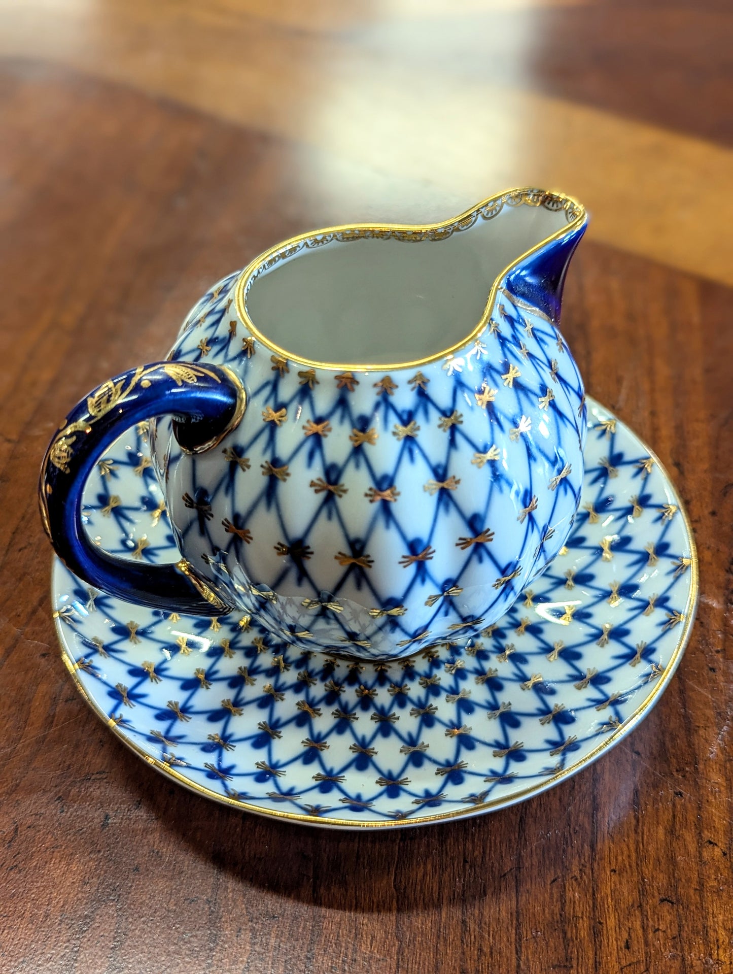 Imperial Russian Lomonosov Porcelain Coffee Set
