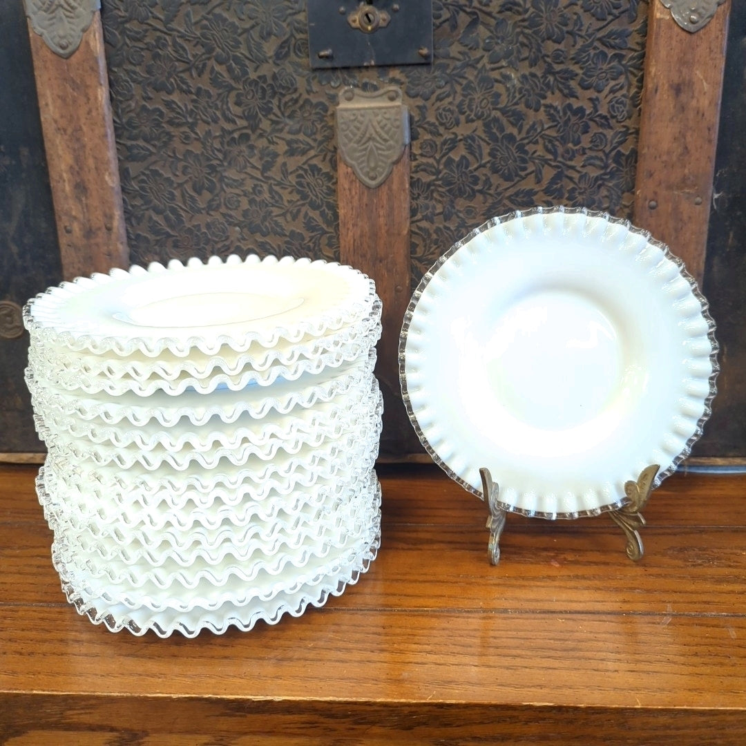 Fenton Silver Crest Plates