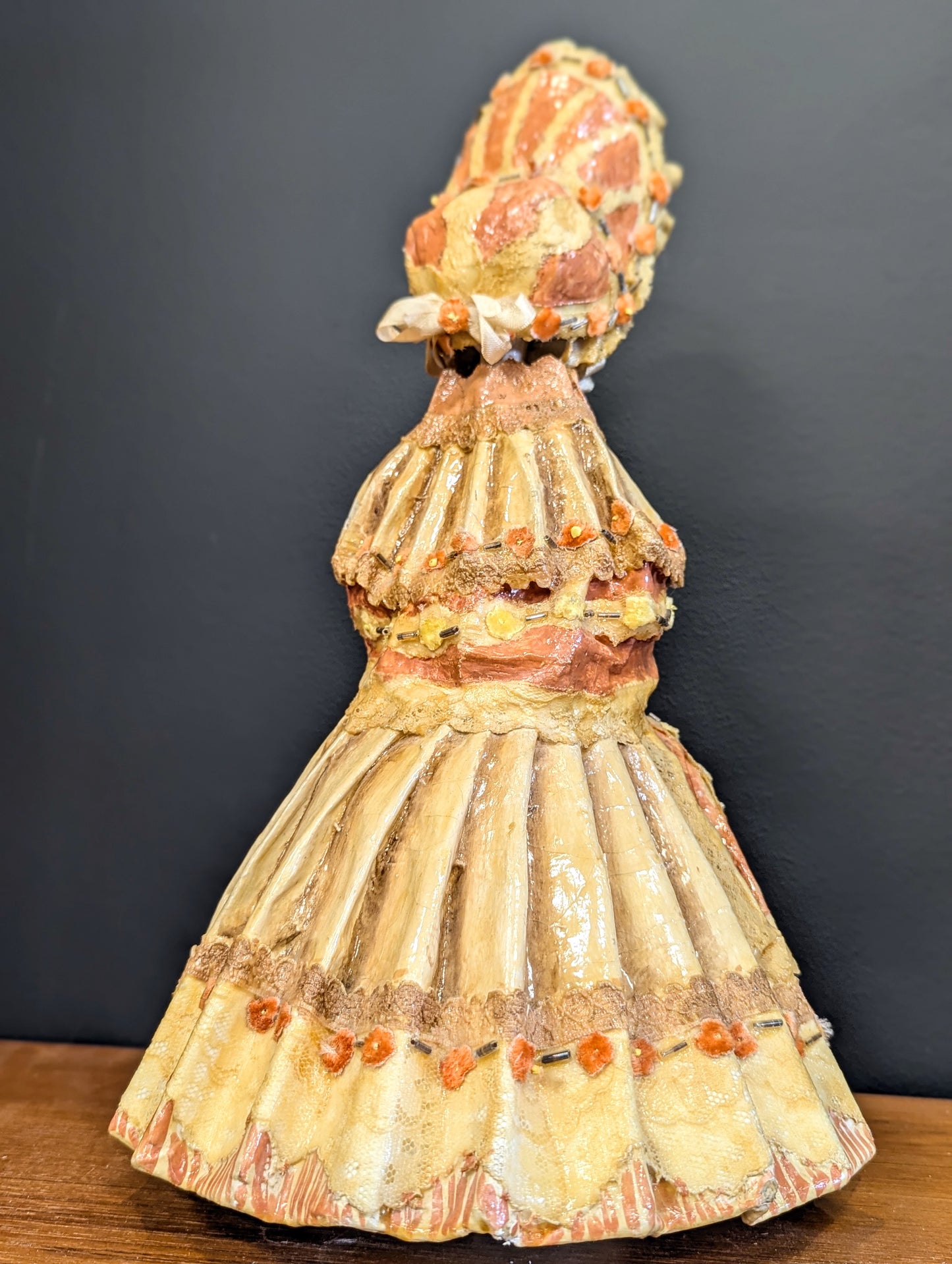 Abelardo Ruiz Paper Mache Big Eyed Girl