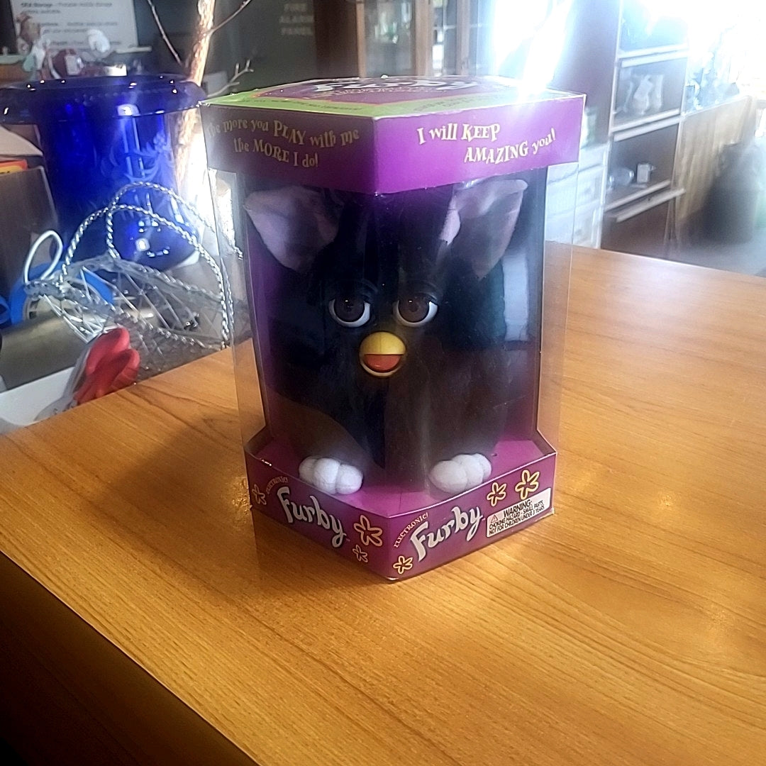 New In Box Black Furby in Original Packaging