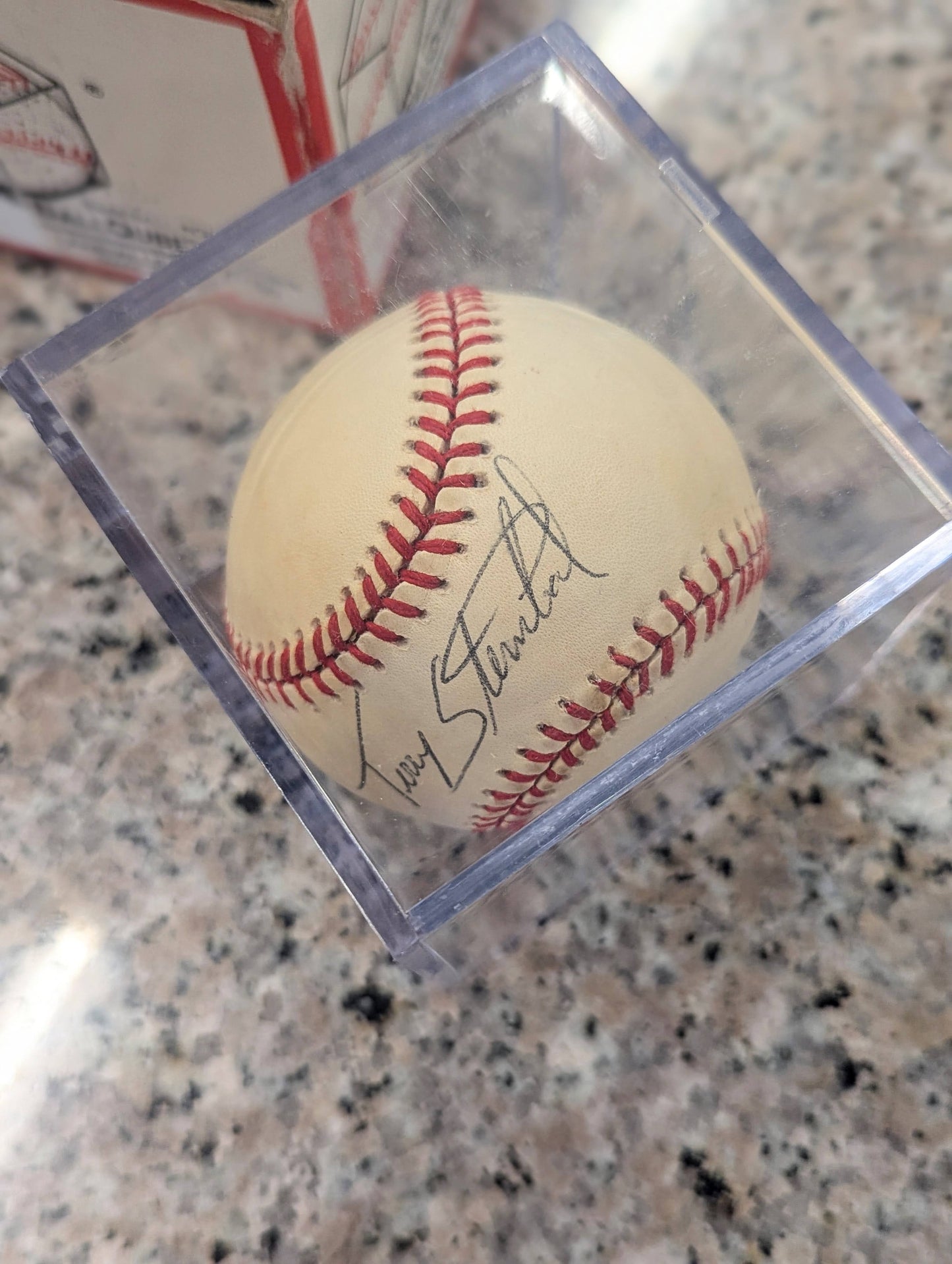 Terry Steinbach Signed Baseball