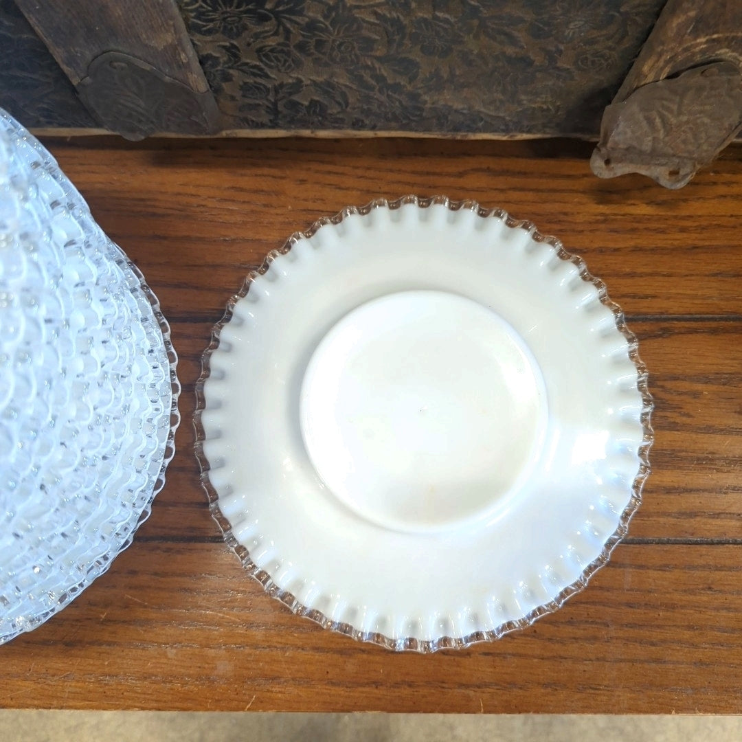 Fenton Silver Crest Plates
