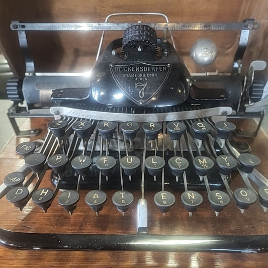 Blickensderfer Typewriter No. 7 with Original Wooden Case