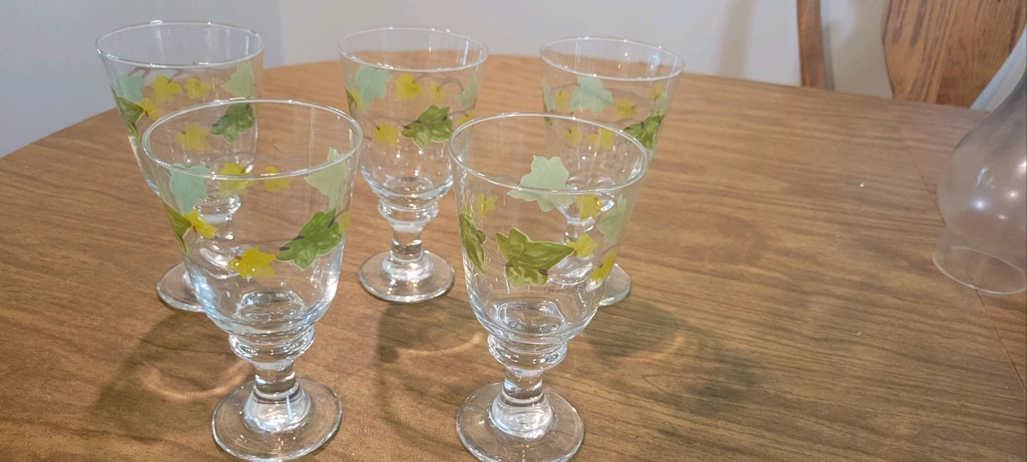 Franciscan Hand painted Glasses