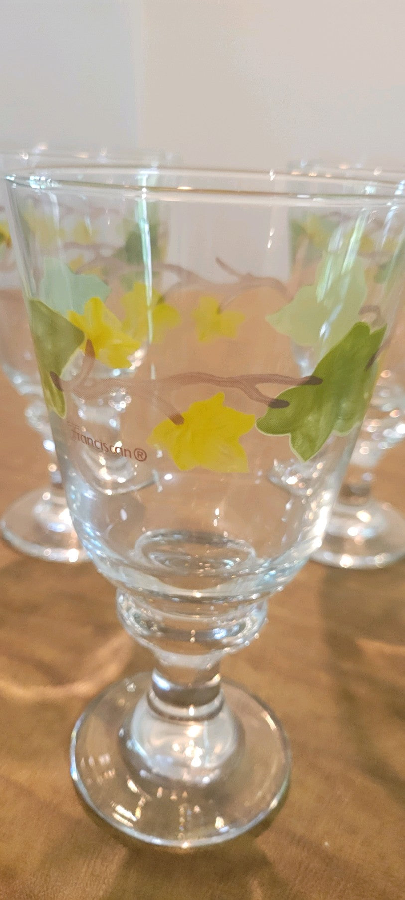 Franciscan Hand painted Glasses
