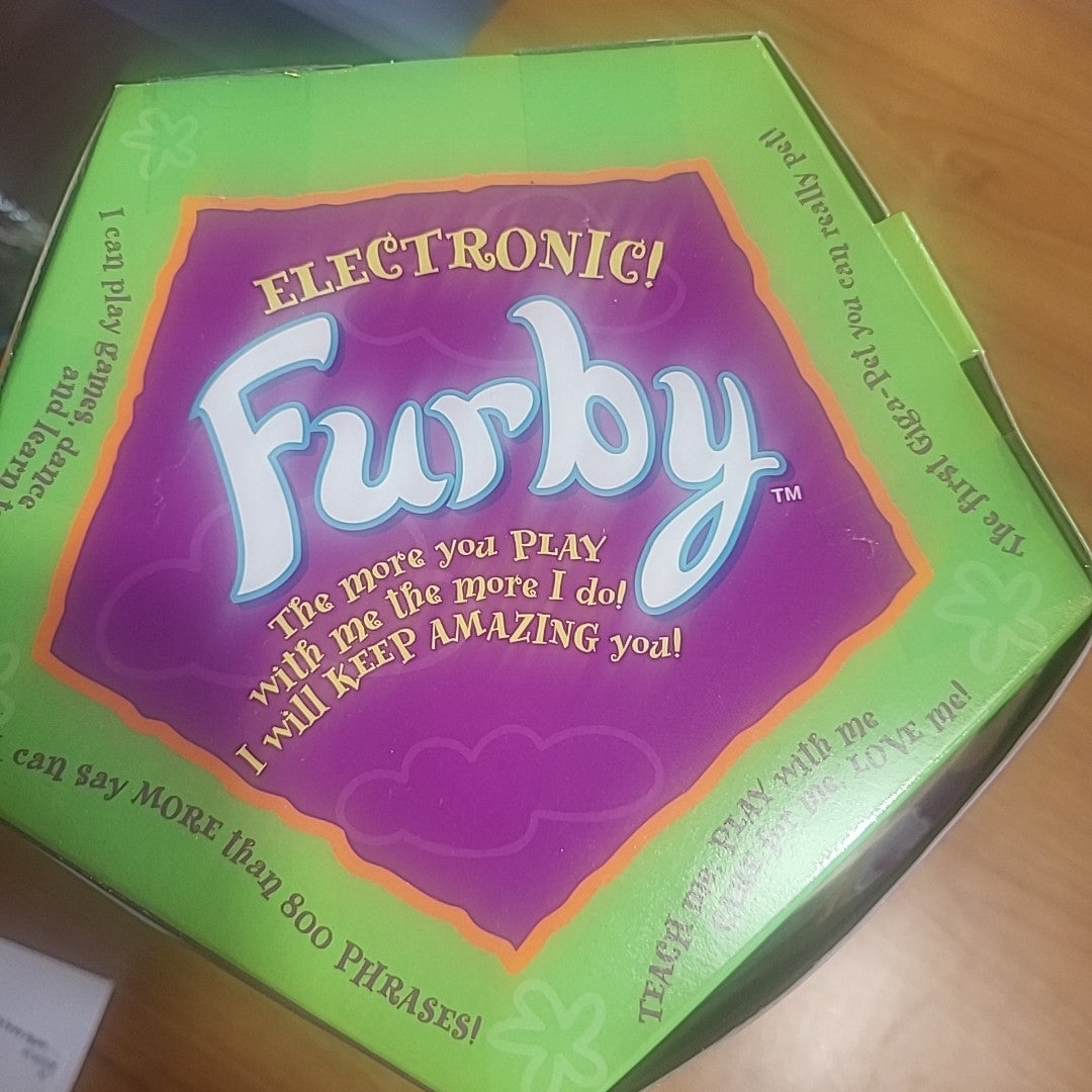 Toy - Tan and White Furby in Original Packaging