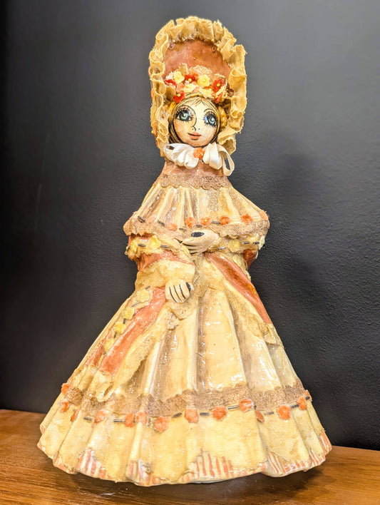 Abelardo Ruiz Paper Mache Big Eyed Girl