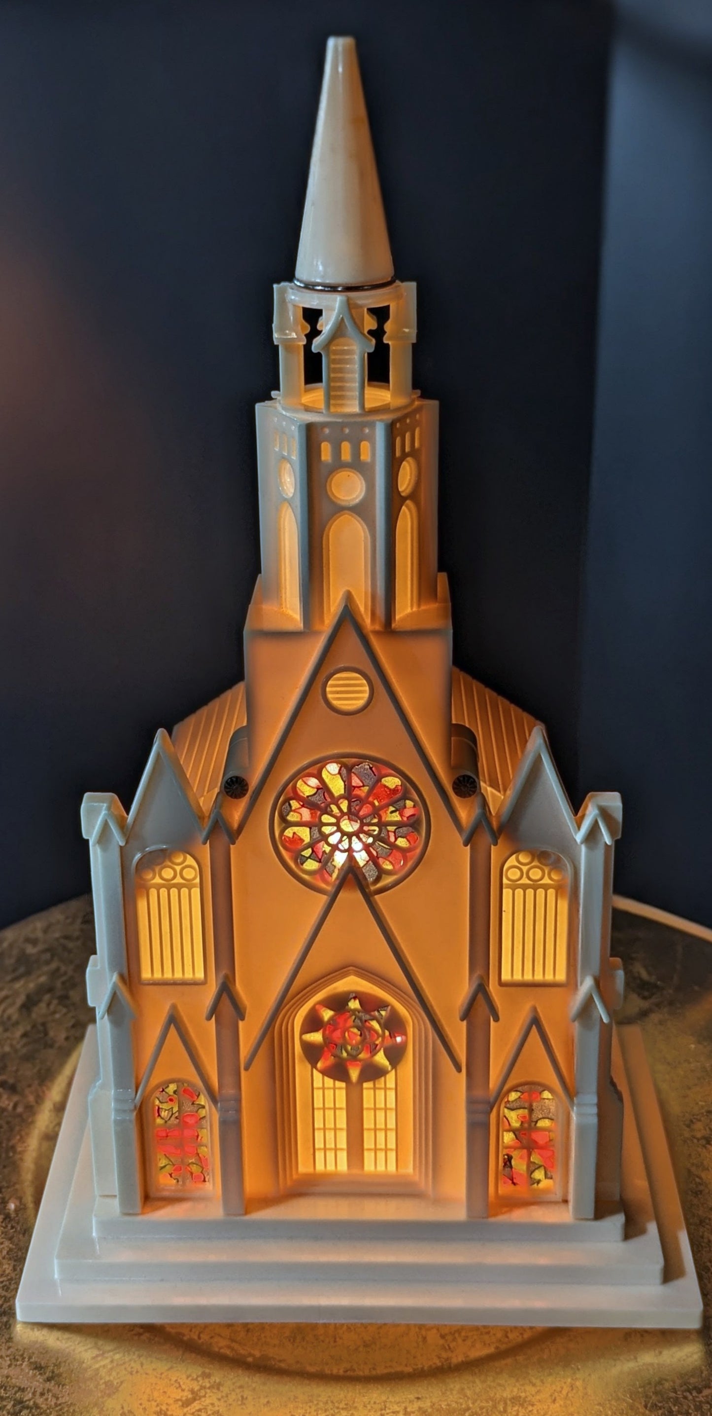 Vintage Raylite Musical Lighted Church