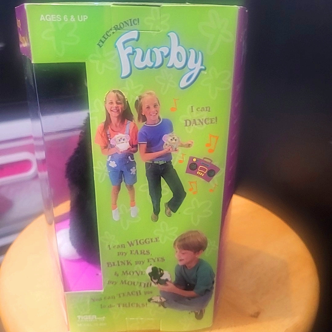 New In Box Black Furby in Original Packaging