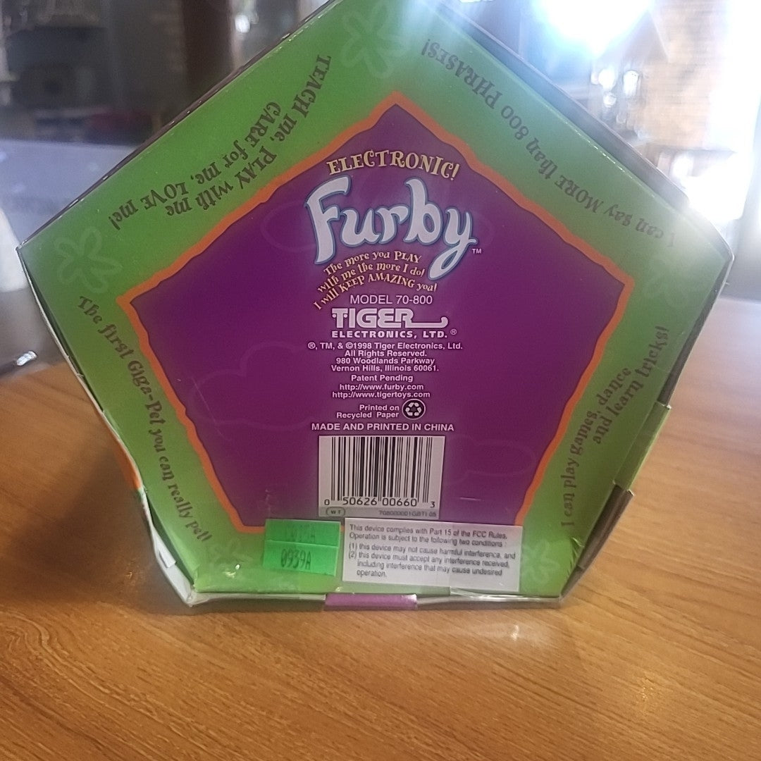 Toy - Tan and White Furby in Original Packaging