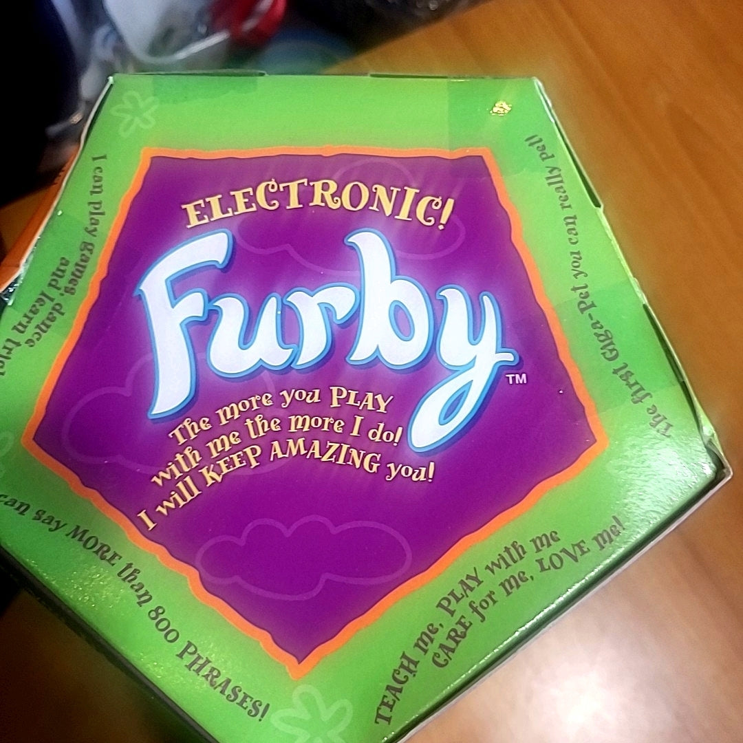 Gray and White Electronic Furby