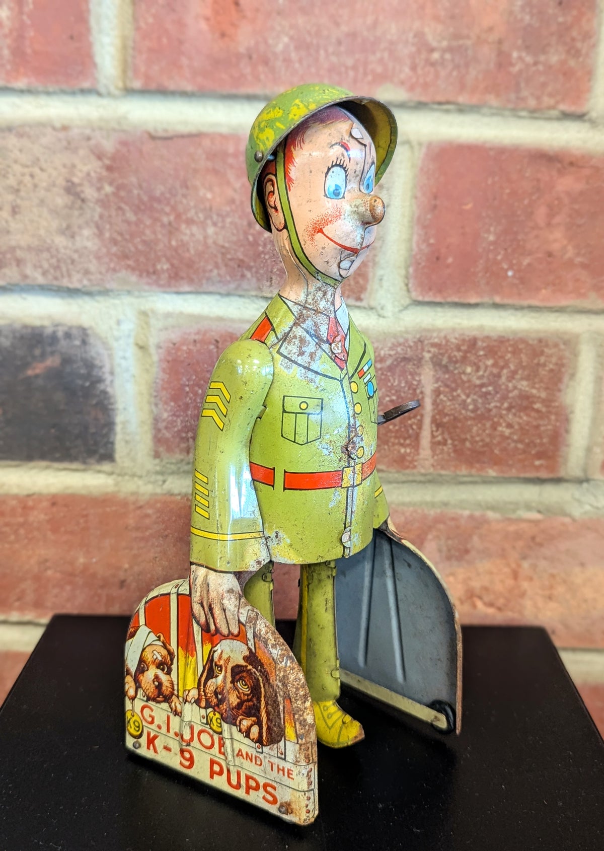 1940s GI Joe & K-9 Pups Wind Up Toy Tin Litho – Odds & Ends Again