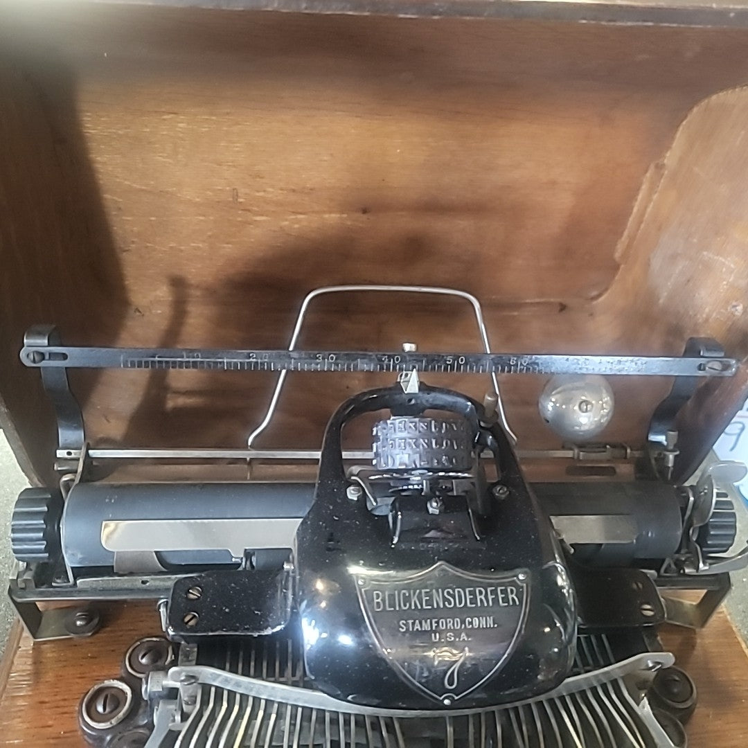 Blickensderfer Typewriter No. 7 with Original Wooden Case