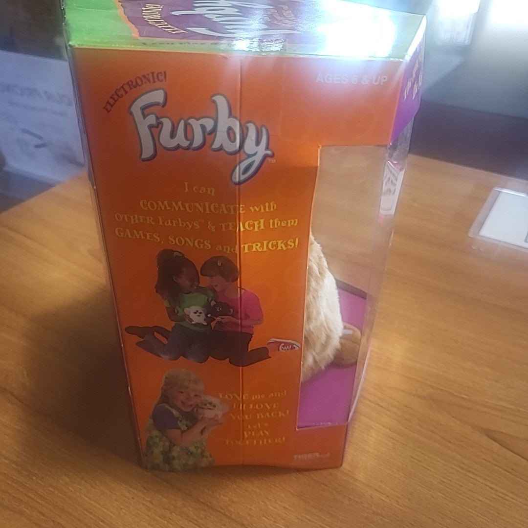 Toy - Tan and White Furby in Original Packaging