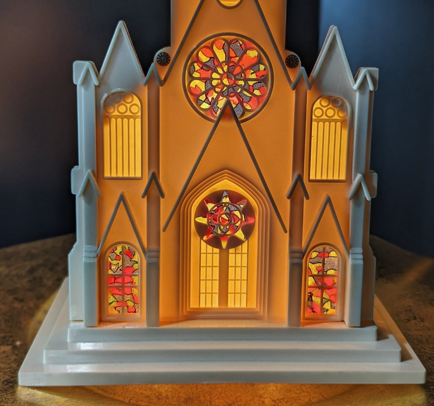 Vintage Raylite Musical Lighted Church