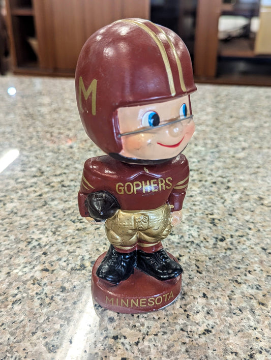 1960s Minnesota Gophers Bobblehead and Rouser Rag