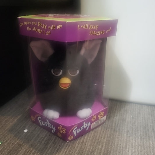 New In Box Black Furby in Original Packaging