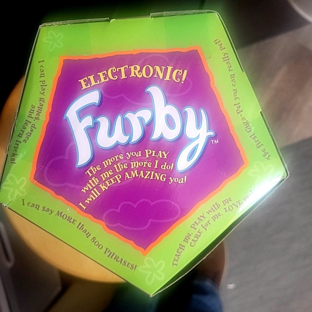 New In Box Black Furby in Original Packaging