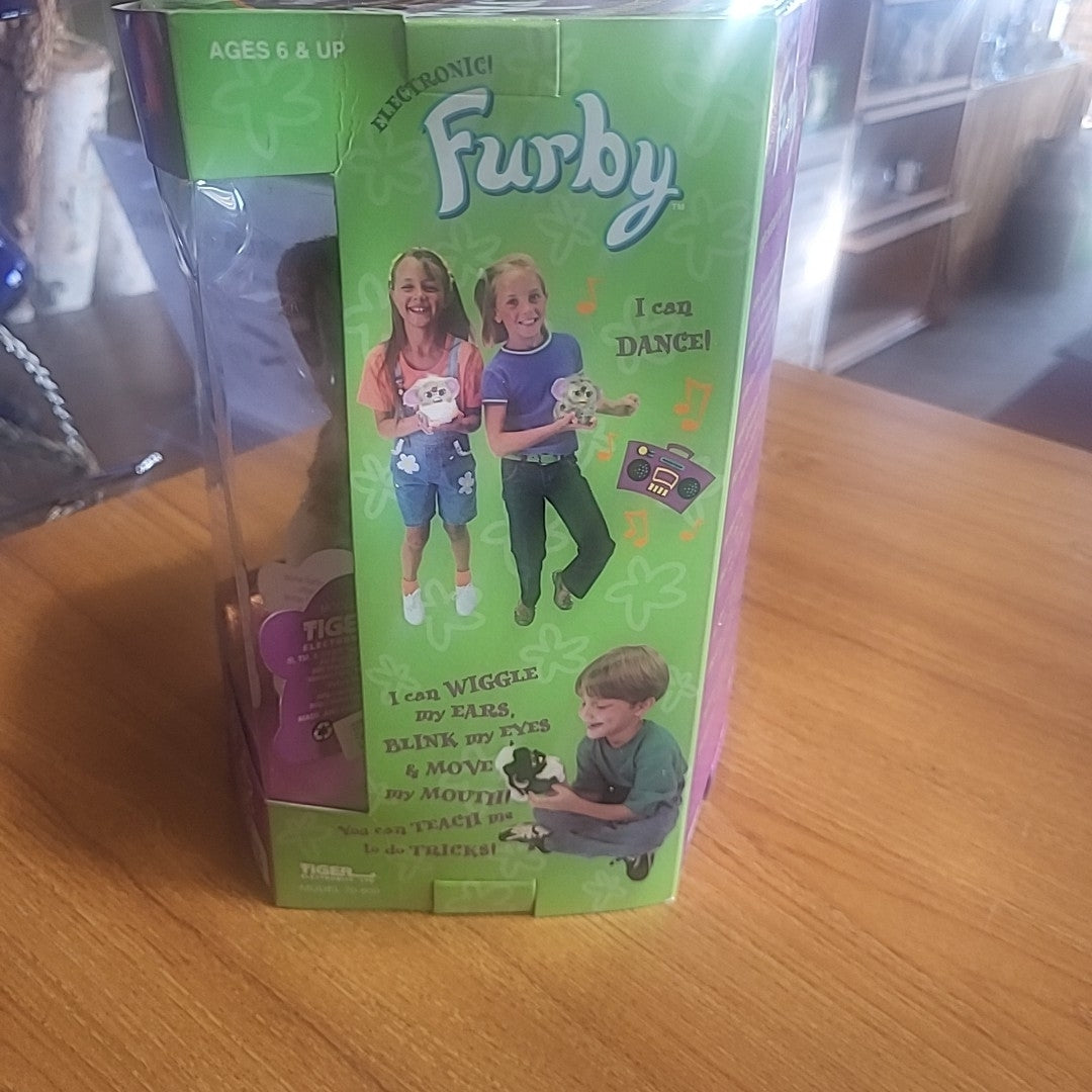 Toy - Tan and White Furby in Original Packaging