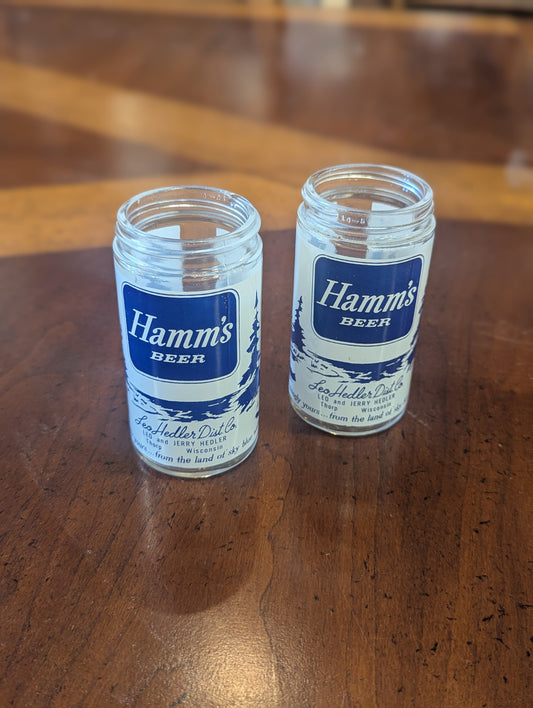 Rare 1960s Hamms Salt & Pepper Shakers